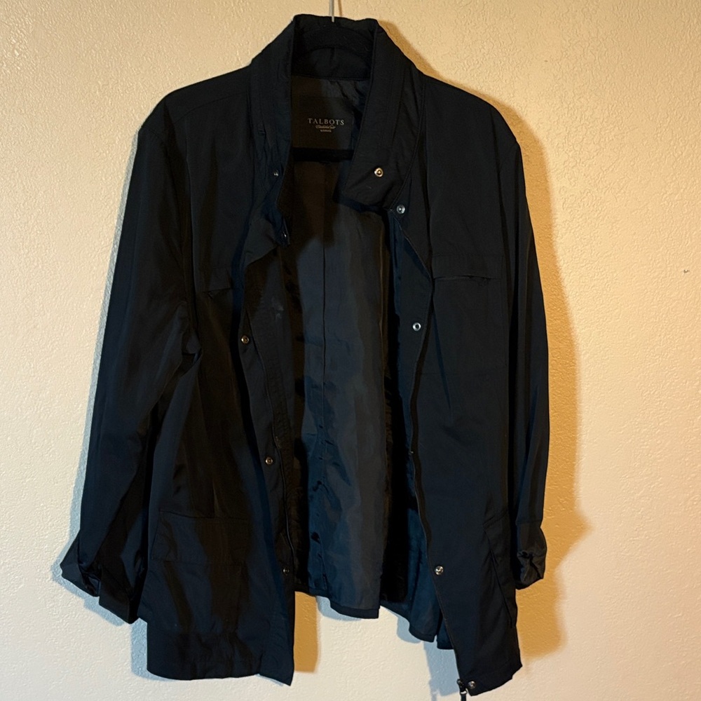 Talbots Women’s Black Raincoat